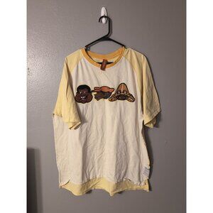 Platinum FUBU Shirt Men's Size XL Yellow Fat Albert Junkyard Gang Vintage 90s